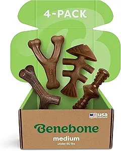 5 Best Safe Chews Bones for Dogs Under $40 19 Genenbone medium dog bone toy pack of four, ideal for medium-sized dogs to chew and play with.